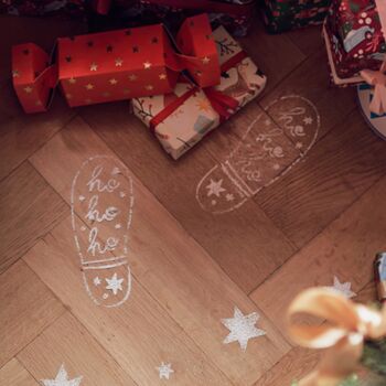 Christmas Santa Footprint Stencils, 2 of 2