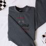 Personalised F1 'Lights Out' Racing Themed Sweatshirt, thumbnail 2 of 6
