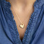 Polished Gold Plated Cut Out Heart Necklace, thumbnail 1 of 11