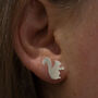 Sterling Silver Squirrel Earrings, thumbnail 1 of 5