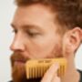 Ivy Nat Wooden Beard Comb With Gift Bag – Premium Grooming Accessory For Men, thumbnail 2 of 3