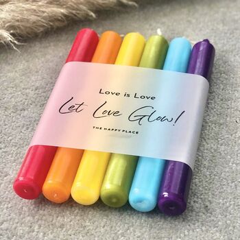 Lgbt Pride Rainbow Candle Gift Set Pride Gifts, 2 of 6