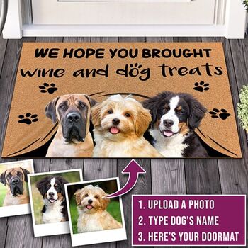 Personalised Dog Doormat Upload Your Photo, 3 of 3