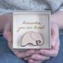 Boxed Wooden Loved Elephant, thumbnail 2 of 2
