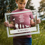 Personalised Family Silhouette Papercut Or Print, thumbnail 1 of 6
