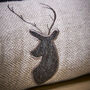 Grey Tweed Stag Draught Excluder, thumbnail 4 of 5