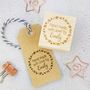 Personalised Floral Hand Made By Rubber Stamp, thumbnail 1 of 2