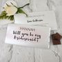 Will You Be My Bridesmaid Personalised Mini Label, thumbnail 4 of 4