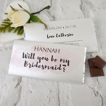 Will You Be My Bridesmaid Personalised Mini Label, 4 of 4