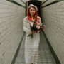 Ivory Bridal Beret With Birdcage Veil, thumbnail 8 of 8