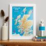 Scratch Off Scottish Island Bagging Gift Print, thumbnail 1 of 5