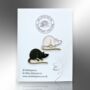 Two Piece Black And White Rat Mouse Enamel Pin Brooch Set, Lapel Badge Gift For Animal Lovers And Rat Owners, thumbnail 4 of 8