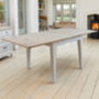 Ridley Grey Square Extending Dining Table, thumbnail 3 of 9