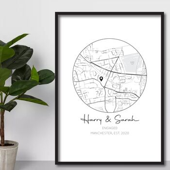 Personalised Engagement Gift, Proposal Location Print, 4 of 7