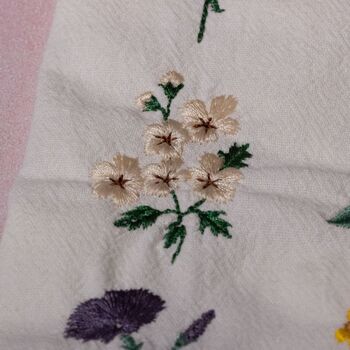 Personalised Embroidered Birth Flower Baby Grow, 6 of 6