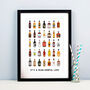 Illustrated Rum Montage Print, thumbnail 5 of 5