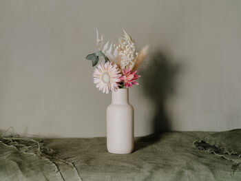 Single Vase And Mini Dried Flowers Bunch, 2 of 3