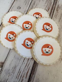 Printed Logo Biscuits For Business, 8 of 10