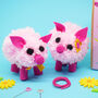 Cute Diy Pig Pom Pom Craft Kit, thumbnail 1 of 4