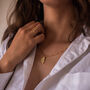 Chunky 14 K Gold Paper Clip Necklace, thumbnail 8 of 12