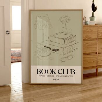 Book Club Print Book Lover Gift, 4 of 6
