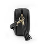 Personalised Vegan Leather Crossbody Bag In Black, thumbnail 4 of 12