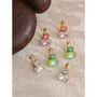 Monaco D’or Gold Rose Ombré Crystal Emerald Earrings, thumbnail 2 of 4