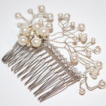 new 'simply pearl' bridal hair piece by mabelicious bridal ...