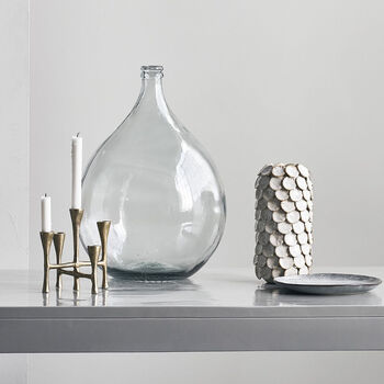 Tall Dot Glazed Ceramic Vase, 4 of 6