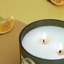 G Decor Scented Lemon Fresh Large Green Jar Candle, thumbnail 4 of 4