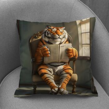 Tiger Tales Hand Made Poly Linen Cushions, 4 of 7