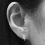 Thank You Teacher Lavender And Poppy Seed Head Sterling Silver Earrings, thumbnail 6 of 12