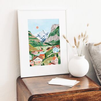 Grindelwald, Switzerland Travel Art Print, 4 of 7