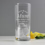 Personalised You're The Best Highball Tumbler Glass, thumbnail 2 of 5