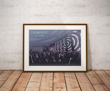 Creamfields Festival Travel Poster Art Print, 6 of 8