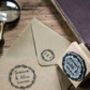 Wedding Favour Stamp With Folk Border, thumbnail 1 of 4