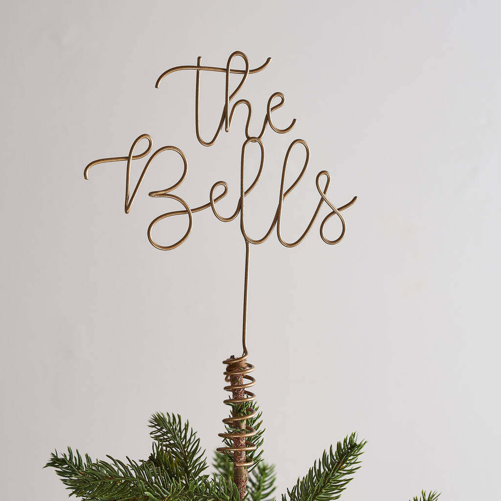 Family Name Personalised Wire Tree Topper, 1 of 7