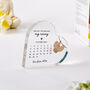 Personalised Nanny Gift – Heart Calendar Plaque, thumbnail 2 of 3