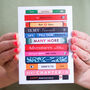 Literary Anniversary Card, thumbnail 1 of 4