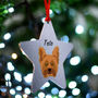 Yorkshire Terrier Dog Christmas Decoration Personalised, thumbnail 8 of 9