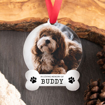 Personalised Dog Memorial Bauble Keepsake Gift, 6 of 6