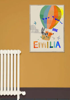 Personalised Balloon Print With Woodland Animals, 12 of 12