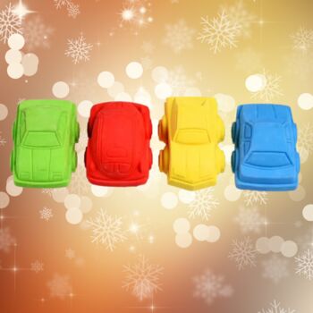 Stocking Filler Car Erasers Set Of Four, 3 of 3