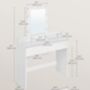 Dressing Table With LED Lights Modern Vanity Table, thumbnail 12 of 12