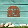 Metal Hedgehogs Welcome Sign Wall Decor Gift Idea, thumbnail 10 of 10