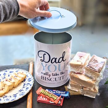 Father's Day Filled Biscuit And Cake Tin For Dad, 2 of 5