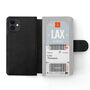 Personalised Leather La Design Wallet Flip Case, thumbnail 4 of 9