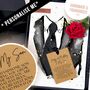 Luxury Personalised 50th Birthday Card For Him, Handmade Scented Suit Card, thumbnail 7 of 8