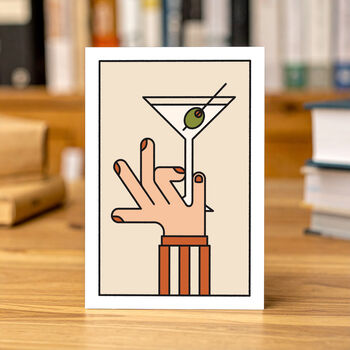Martini Cocktail Greeting Card, 2 of 3