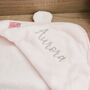Personalised Light Pink Hooded Towel, thumbnail 2 of 4